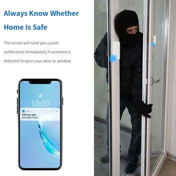 SONOFF DW2 Wifi Ukse Akna Andur Traadita Ühendus Töötada e-WeLink APP Hoiatus Teate Smart Home Security Alarm