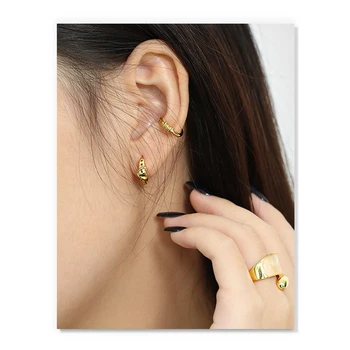 S'STEEL Südame Hoop Kõrvarõngad Naistele 925 Sterling Hõbe Kõrvarõngas Armastus korea Gold Earings Plata 925 Para Mujer Fine Jewellery