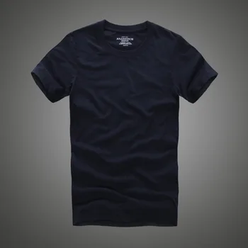 Suvel t-särk 2018 uus, puuvill tahke t-särk, meeste lühikesed varrukad camiseta