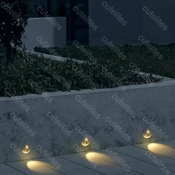 Süvistatavad Led Trepp, Hele Ring, Ruut 1w/3w seina nurgas lambi Samm Lamp betoonseina Trepp Öösel Tuled AC85-265V