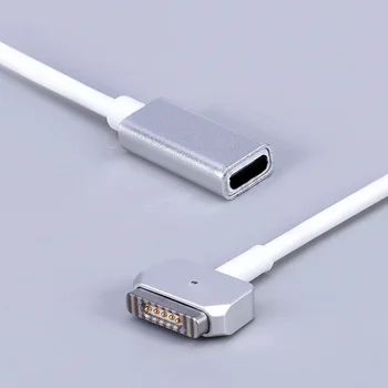 T-tip L - Tip Laadija USB-C C-Tüüpi Femal, et Magsaf* 1 2 Apple Macbook Pro Õhu 30W 45W 61W 65W 87W 100W Laadija Power Adapter
