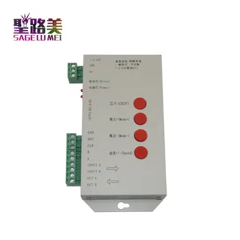 T1000S SD-Kaardi WS2801 WS2811 WS2812B LPD6803 LED 2048 Pikslit DC5-24V RGB Kontroller