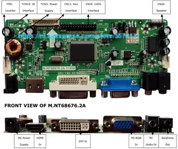Tasuta kohaletoimetamine control Board Monitor Komplekt N116BGE-L41 / L42 / L32 HDMI + DVI + VGA LCD LED ekraan Töötleja juhatuse Juhi