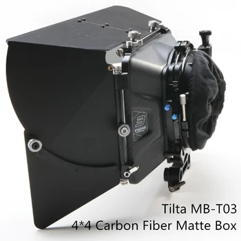 Tilta MB-T03 4*4 süsinikkiust Matte box koos 15mm Rod Adapter Tilta 3 III DSLR Kaamera Puuri Õla Rig GH5 Komplekt 5D4 D800