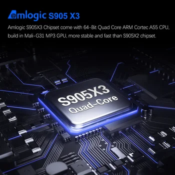 TOX1 Amlogic S905X3 Smart Android 9.0 TV Box 4GB RAM 32G ROM 2.4 G 5G WiFi 1000M BT4.2 digiboksi toetavad Dolby Heli-4K