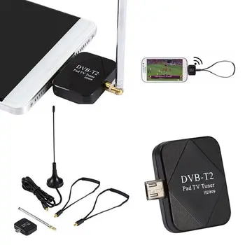 TV Stick (DVB-T2 HD Digitaal-TV Tuuner Satelliidi Vastuvõtja Tablett Pad TV HDTV Dongle Mikro-USB-Kõik Android Mobiiltelefoni