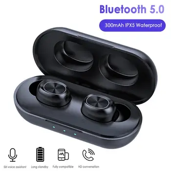 Uute tulijate B5 TWS Traadita Kõrvaklapid 9D Stereo Kõrvaklapid Muusika Veekindel Peakomplekt Bluetooth-5.0 Touch Control Earbuds