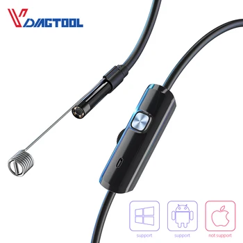 Vdiagtool Endoscope Kaamera 5,5 mm 7 mm 8 mm Veekindel IP67 6 LED Borescope Auto Kontrolli Kaamera, Android Loptop