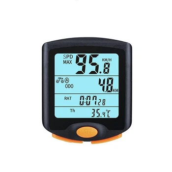 Veekindel Mountain Bike MTB Juhtmeta GPS-LCD Ekraan-Digitaalne Spidomeeter Läbisõidumõõdik Kood Tabel Backlight Jalgrattaga Kiirust Loendur