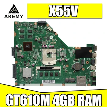 X55VD Sülearvuti emaplaadi GT610M 4GB RAM REV2.1/2.2 Asus X55V X55VD Test emaplaadi X55VD emaplaadi test ok