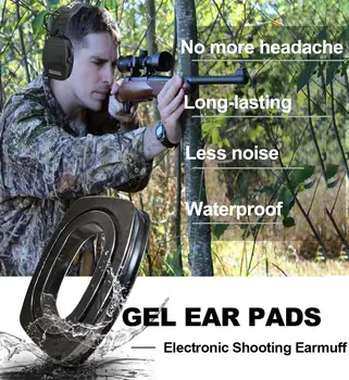 ZOHAN earmuff jahindus kuulmiskaitsevahendite Elektroonilise Shooting peakomplekt Müra vähendamise Kõrva Kaitse pildistamiseks NRR 22DB