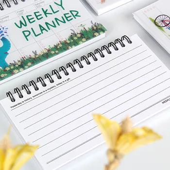 1 Töö Kawaii Nädalas Kuus Planeerija Uuringu Memo Sülearvuti Päevik Tee Notepad Tegevuskava Flamingo Abimees Kooli Asukoht Kirjatarvete
