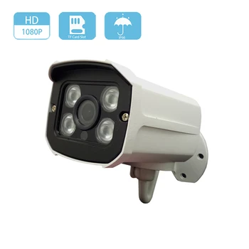 1080P HD Kaamera 2MP Traadiga Micro SD Kaardi Pesa IP Kaamera Onvif Turvalisus Väljas Järelevalve Veekindel Öise Nägemise CCTV Kaamera
