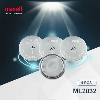 10pc Maxell Originaal ML2032 3V Laetav liitium aku nööpelement nuppu patareid (ML2032)