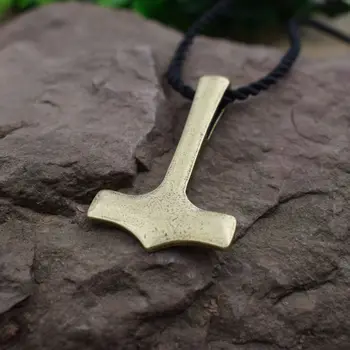 12tk Uus Originaal Thor Hammer Mjolnir Viking Amulett Ripats Kaelakee Haamer Skandinaavia Ripats Norse Talisman SanLan Ehted
