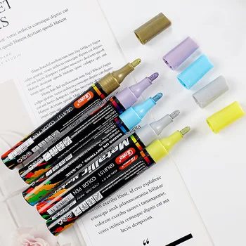 15 Värvid Art Sm-i Pen Set 3MM Metallik Sm-i Loominguline DIY Photo Album Graffiti Pliiatsid Vee baasil Kustutatavad Värv Sm Pliiats