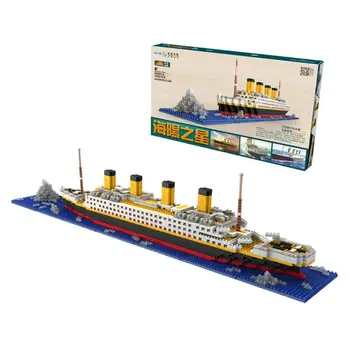 1860 Tk reisilaev Titanic Mudel Paadi Building Block Set Mikro Mini DIY Kokkupanek Plokid Mänguasjad