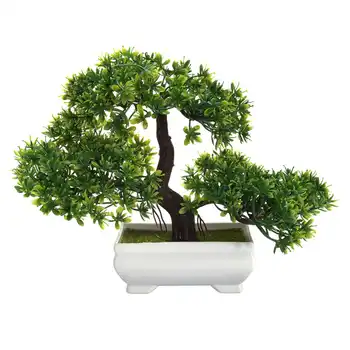 18cm Kunstlik Taimed Bonsai Väike Puu potitaimed Võltsitud Lilli Pottidesse Kaunistused Kodu Kaunistamiseks Hotel Garden Teenetemärgi
