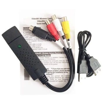 1TK PC Adapter USB-Kaablid Easycap USB 2.0 Audio-Video, DVD-VHS Rekord Capture Kaardi Converter