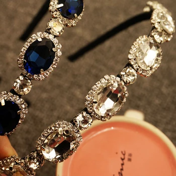 2020 Naiste Elegantne Luksus Rhinestone Diamond Hairbands Pulmad Pruudi Crystal Peapael Peas Hoop Peakatted Juuste Aksessuaarid