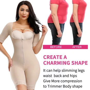 2020 Tõmblukk Postoperatiivne Body Shape Naised Kogu Keha Talje Treener Salenemisele Kontrolli Aluspüksid Rind Push Up Shapewear Bodysuit