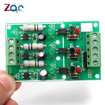 3 Channel Optocoupler Isolatsiooni Moodul AC 220V Isoleeritud Juhatuse Testimine, Mooduli Nr PCB Hoidja AC Tuvastamise Moodul