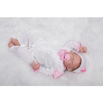 50cm Silikoon uuestisündinud magab beebi tüdruk nukud mänguasi tõetruu 20inch vinüül vastsündinud princess väikelaste nukk bebe uuestisündinud tüdrukud sünnipäeva