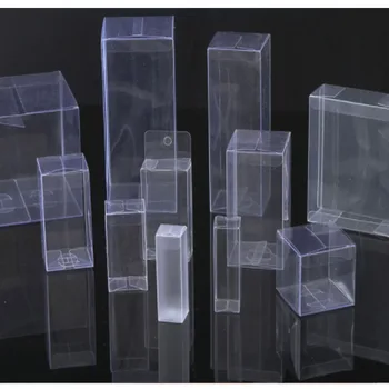 50TK PVC läbipaistvast Plastikust Pakendite Kastid Riputada Auk kinkekarbis PVC Viia Juhtudel Pakendi Karp ehted/Kommi/mänguasjad