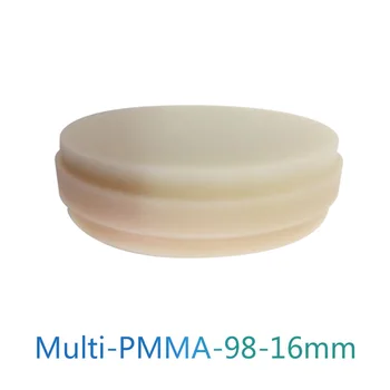 98x16mm Mitmekihilised PMMA Blokeerida Mitmekihilised PMMA Hambaproteeside Proteesimine Värvikas CAD/CAM Mitmekihilised PMMA Ketas