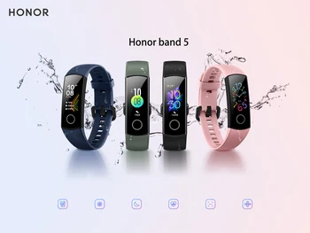 Algne Huawei Honor Band 5 Smart Käepaela Oximeter Magic Color Touch Screen Ujuda Insult Avastada Südame Löögisagedus Puhkeolekus Nap