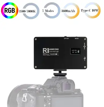 Andycine Ultra Õhuke Reguleeritav, LED Video Valgus, LED-Ekraan koos Akuga Kaamera DSLR Fotograafia Valgustus Fill Light