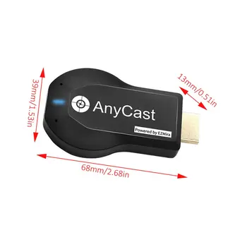 Anycast M100 2.4 G/5G 4K Miracast Iga Loo Traadita DLNA-AirPlay, HDMI TV Stick Wifi Ekraan Dongle Vastuvõtja IOS Android PC