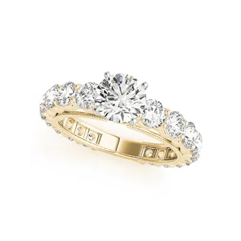 ANZIW 925 Sterling Hõbe Naiste abielusõrmus Komplekti Valge Kuld, Kollane Kuld Tõusis Kulla Värvi Ring Väljavalitu Ringi Aniversary Ehted