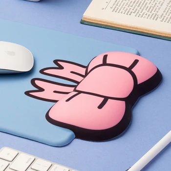 Armas 3D Vibu Mouse Pad Pehmest Silikoonist Silk Hiire Matt Kawaii Mälu Vaht, Räni, Mousepad Randme Ülejäänud Padjad Laptop Arvuti