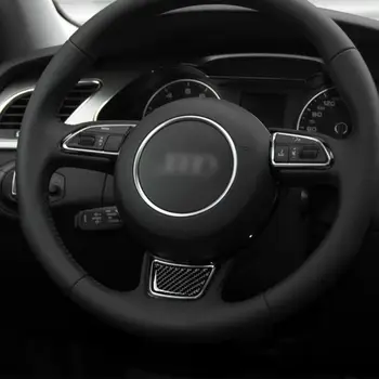 Audi A6 S6 C7 A7 S7 4G8 2012-2018 Auto Tarvikud süsinikkiust Interjööri Rool Paneeli Katta Sisekujundus Kleebis