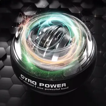 Auto-Start Vurr Güroskoopilised Randme Power Ball Metallist Power LED Valgus Käe Sõrmede, Randme Lihaste Strengthener Käsi Palli