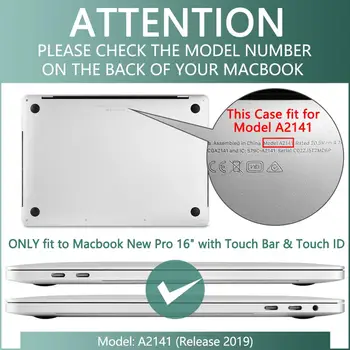 Batianda Sülearvuti Puhul Uus MacBook Pro 16 tolline 2019 Touch Baar Mood Trükkimine Kõva Kest koos Klaviatuuri Kate Naha A2179