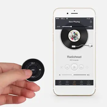Bluetooth-Auto pult Brand New Läbi Umbes Mugav Rool Meedia Katiku iPhone ja Android