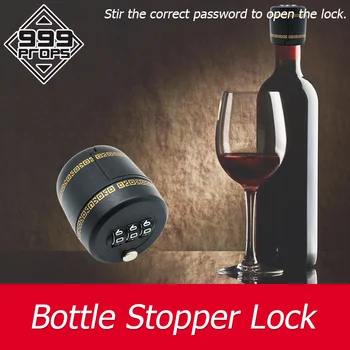 Bottle lock liveroom põgeneda mäng 3-kohaline puzzle Lukk koht lukk on kitsas-kaela pudel peita vihjeid 999PROPS