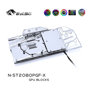 Bykski Graafika Kaart Täielikult Katta vesijahutus Block ZOTAC RTX 2080-8GD6 PGF OC 12, Super AMP RGB/RBW Kerge N-ST2080PGF-X