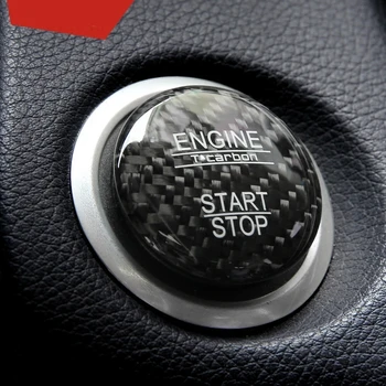 Carbon Fiber Auto Mootori Start-Stop-Nupu Kate Võtmeta avamis-ja käivutussüsteem Süüde Kleepsud Mercedes Benz A B C W205 GLC X253 AMG E ML GLE