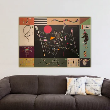 Citon Wassily Kandinsky《Kogu》Abstraktne Lõuend Kunsti Õli Maali Kunstniku Plakat Pildi Taust Wall Decor Kodu Kaunistamiseks