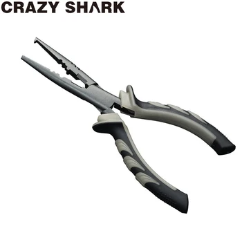 Crazy Shark Helendav 7/9inch Kalapüügi Tangid Split Rõngad Konksu eemaldaja Eemaldab Pikk Nina, Valtsimisega varrukad Karpkala Kala Vahendid