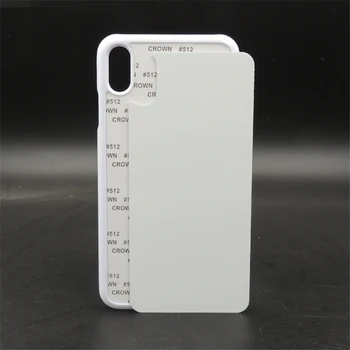 Customerized 2D Sublimatsioon Tühi Plastist kõvakaaneline, iPhone X Xs Xs max XR alumiinium plaat paigaldage soojusülekande 10tk