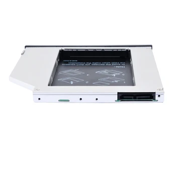 DeepFox Alumiinium Optibay 2nd HDD Caddy 9.5 mm SATA 3.0 Kõvaketas Kasti Korpuses DVD Adapter 2.5 SSD 2TB Dell E6400