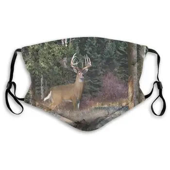 Deer Hunting Kunsti Näo Maskid Vahetatav Filter Suu Mask Muffle Mask Hingav Ja Mugav Suu Katta Mask Naistele