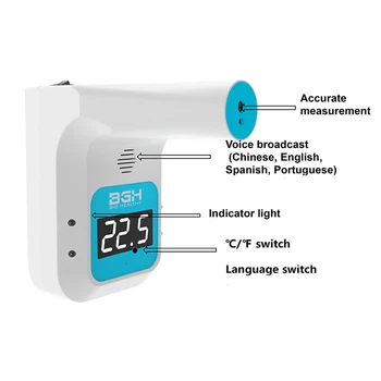 Digitaalse 3 Pr Temperatuuri Andur Mitte-kontakt Termomeeter LCD Ekraan Seina termomeeter