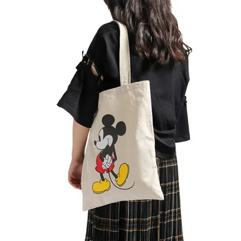 Disney autentne lõuend kott naiste õlakott õpilane ins tuul käekott kott Jaapani väike riidest kotti puuvillane kott