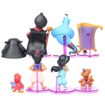 Disney Printsess Joonis Mänguasi Jasmine Paha Ahv, Tiiger Aladdin ja Tema Lamp PVC Tegevus Joonis Mudel Toy Dolls