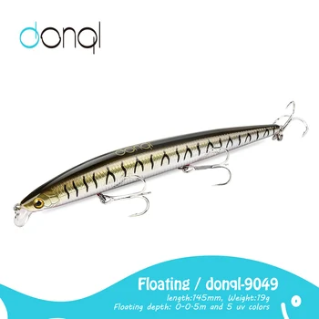 DONQL Ujuvad Kalapüügi Lures 145mm 19g 3D Silmad Kõvasti Ostmisele Lepamaim Wobbler Crankbait Slim ABS Keha SwimBaits Kalapüügi Tarvikud
